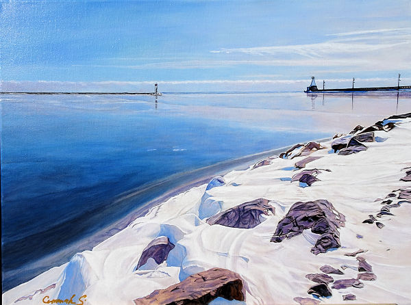 Winter in Port Stanley - Sylvie Cermak